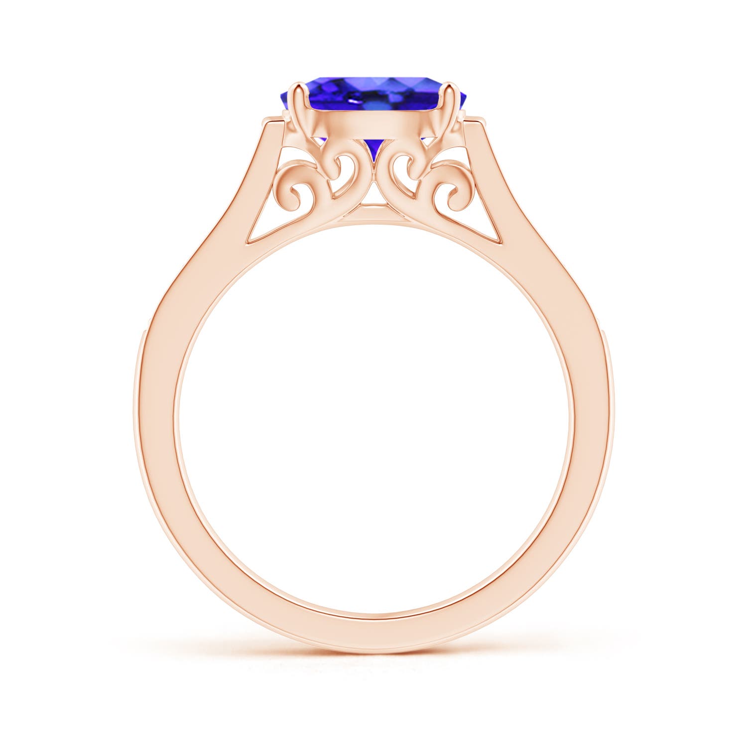 AAA - Tanzanite / 1.39 CT / 14 KT Rose Gold