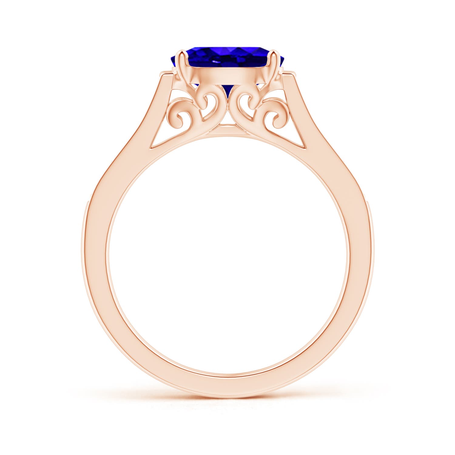 AAAA - Tanzanite / 1.39 CT / 14 KT Rose Gold