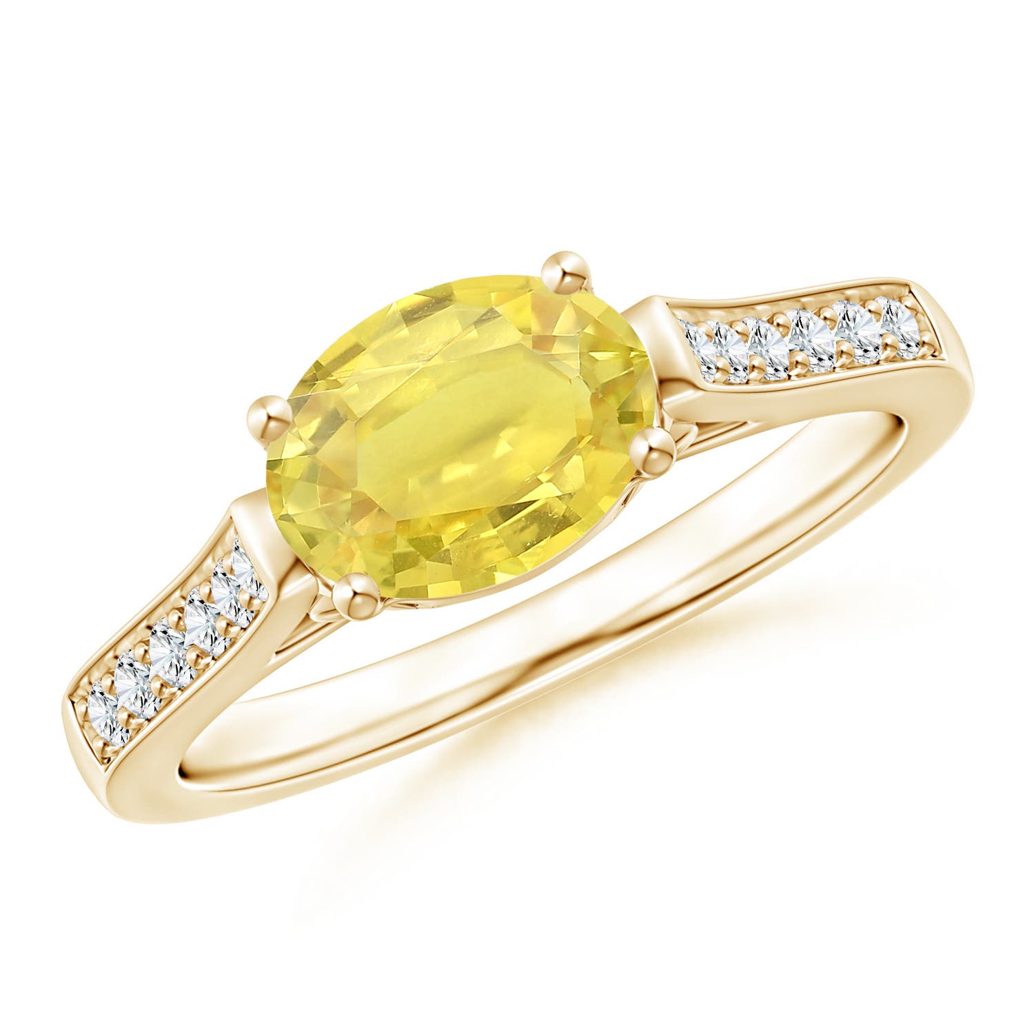 A - Yellow Sapphire / 1.64 CT / 14 KT Yellow Gold