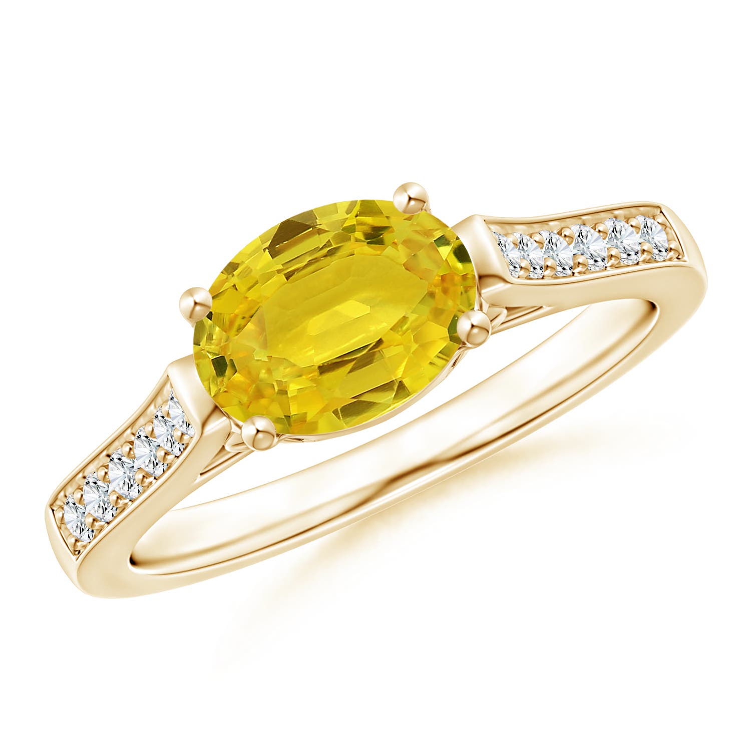 AAA - Yellow Sapphire / 1.64 CT / 14 KT Yellow Gold