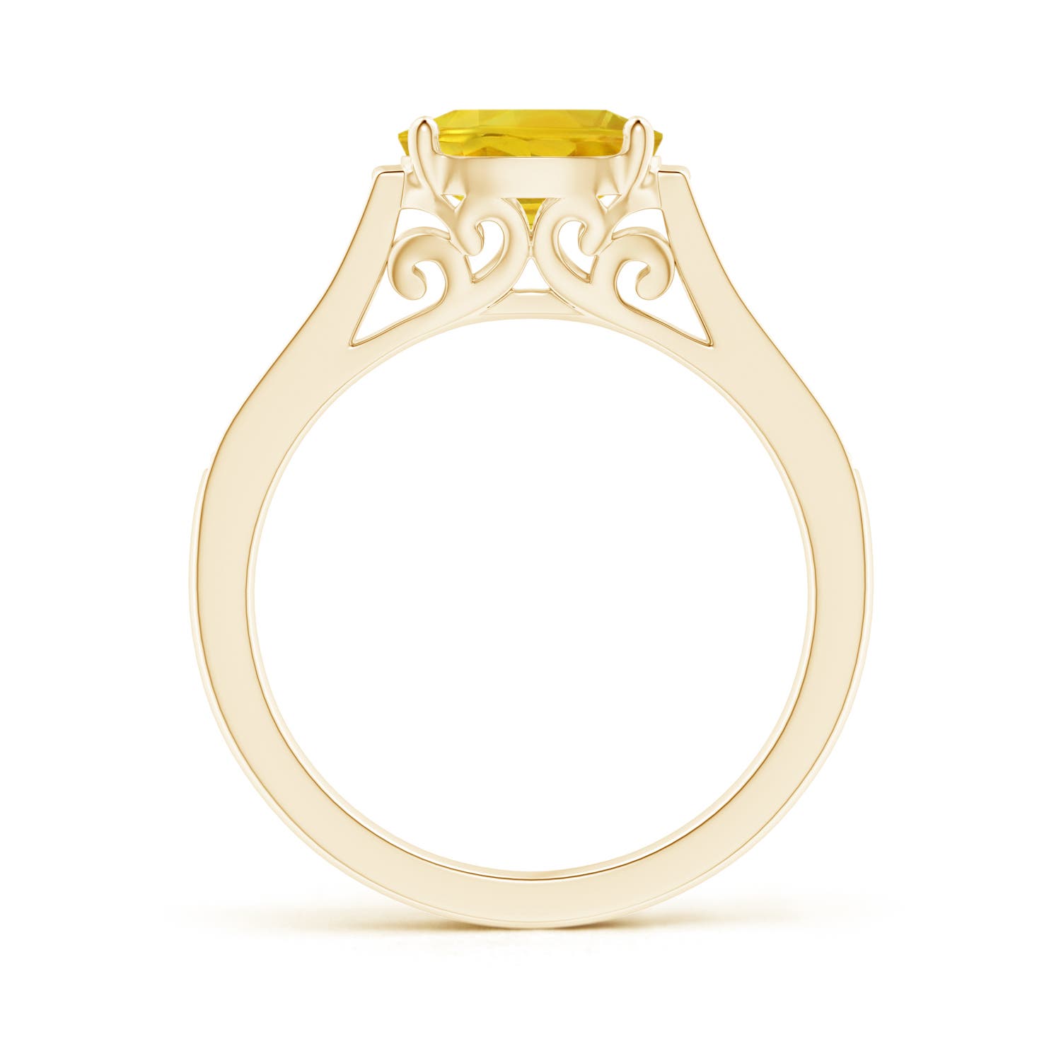 AAA - Yellow Sapphire / 1.64 CT / 14 KT Yellow Gold