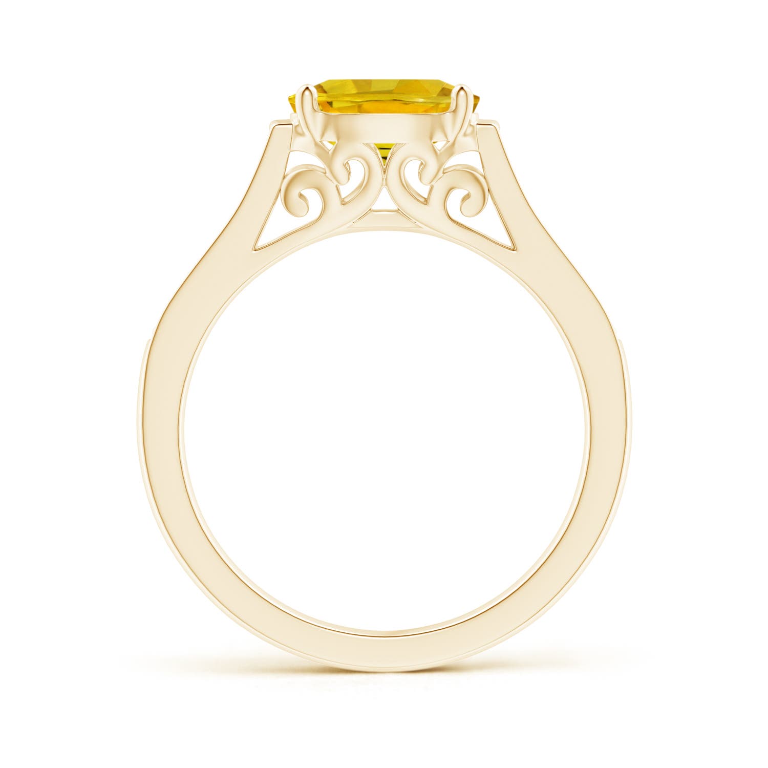 AAAA - Yellow Sapphire / 1.64 CT / 14 KT Yellow Gold