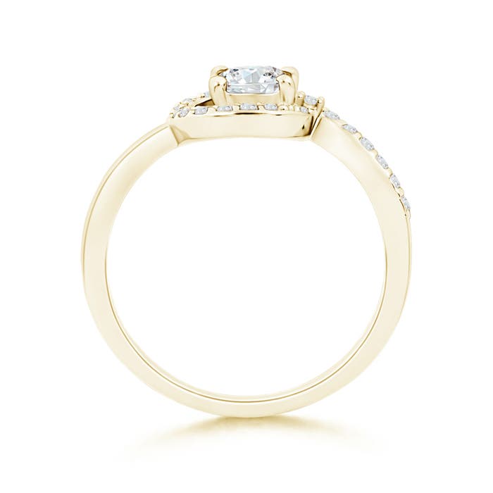 F-G, VS / 0.66 CT / 14 KT Yellow Gold