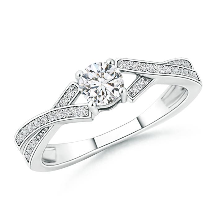 H, SI2 / 0.67 CT / 14 KT White Gold