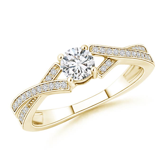 H, SI2 / 0.67 CT / 14 KT Yellow Gold