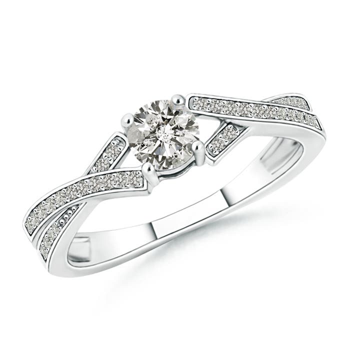 K, I3 / 0.67 CT / 14 KT White Gold