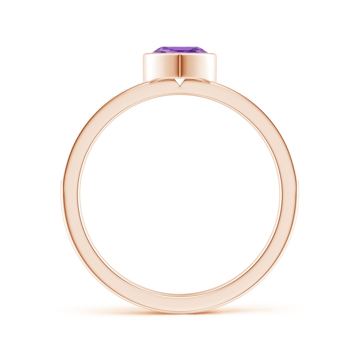 A - Amethyst / 0.46 CT / 14 KT Rose Gold