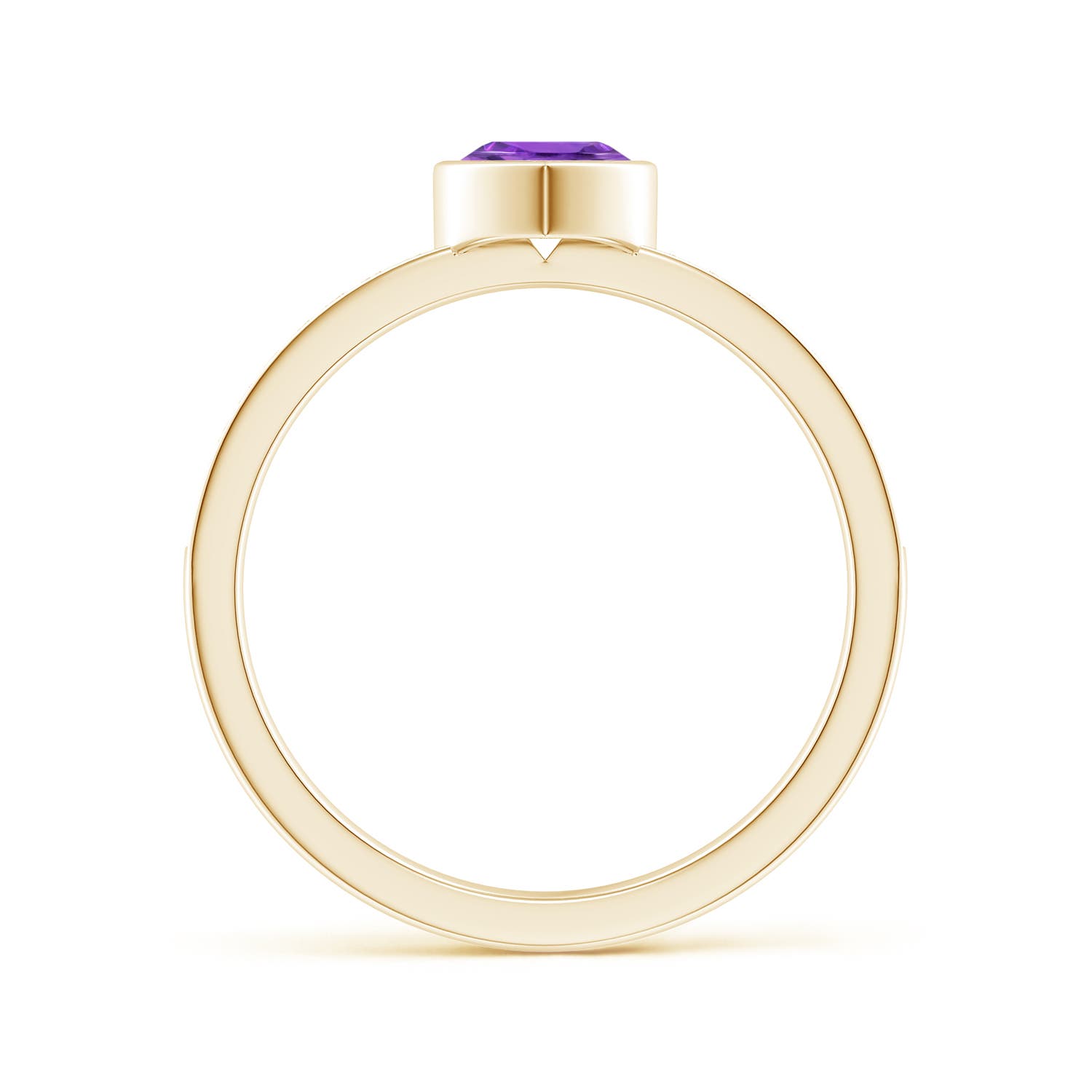 AAA - Amethyst / 0.46 CT / 14 KT Yellow Gold