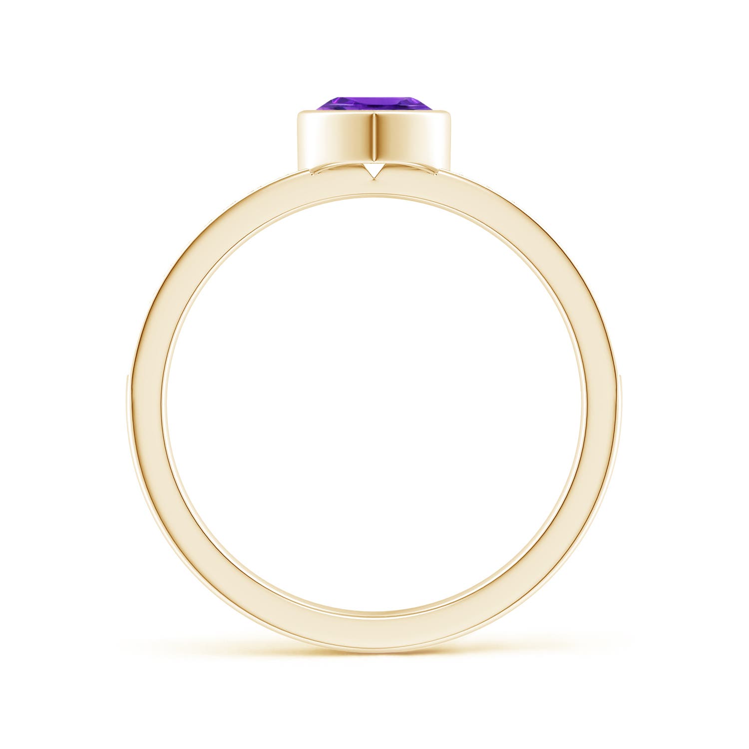 AAAA - Amethyst / 0.46 CT / 14 KT Yellow Gold