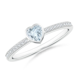 Heart A Aquamarine