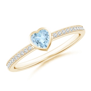 Heart AA Aquamarine