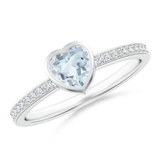 Heart A Aquamarine