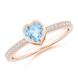 Heart AA Aquamarine