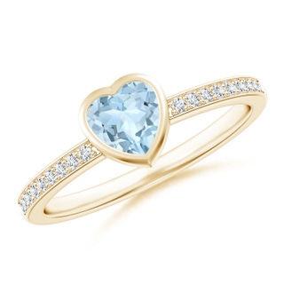 Heart AA Aquamarine