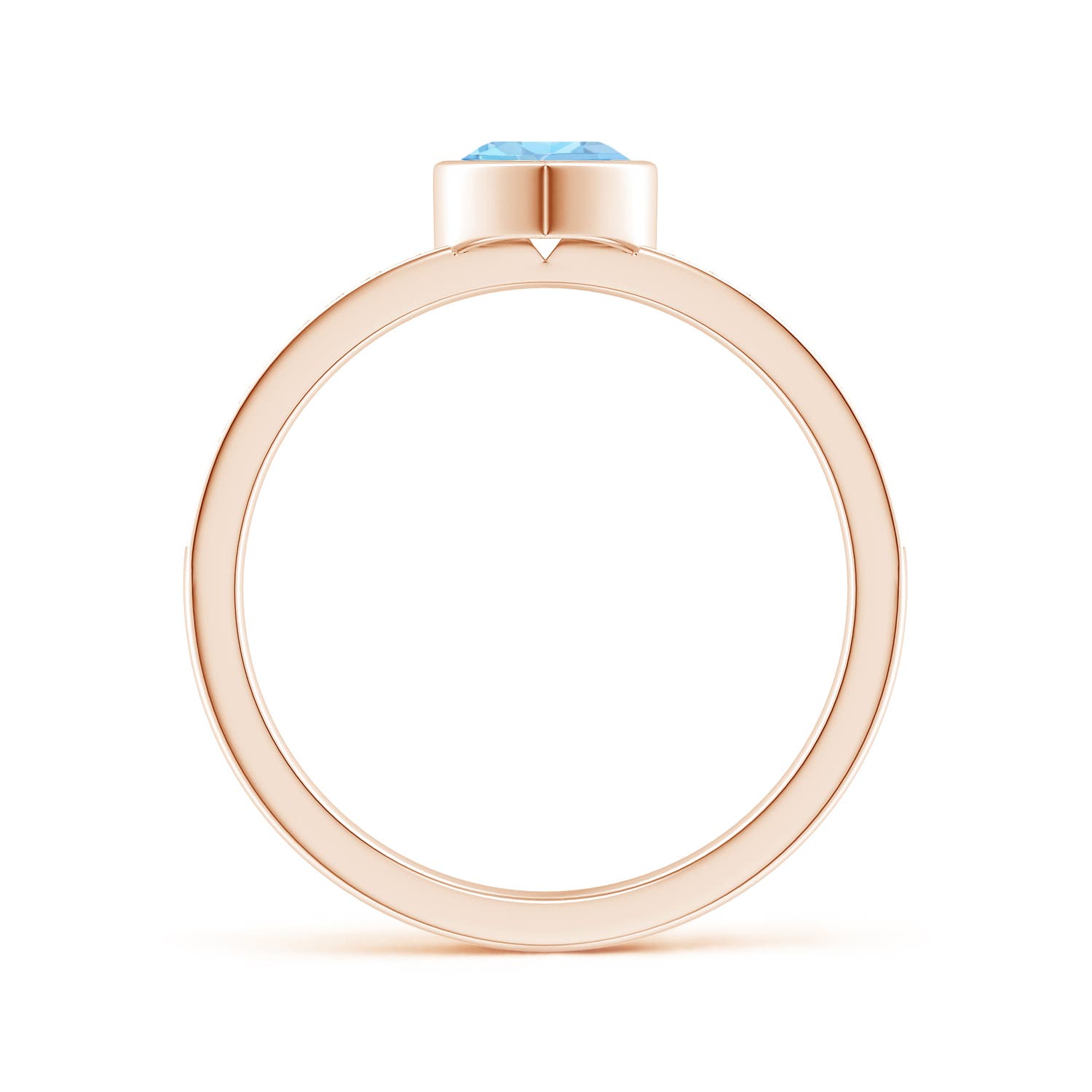 AAA - Aquamarine / 0.46 CT / 14 KT Rose Gold