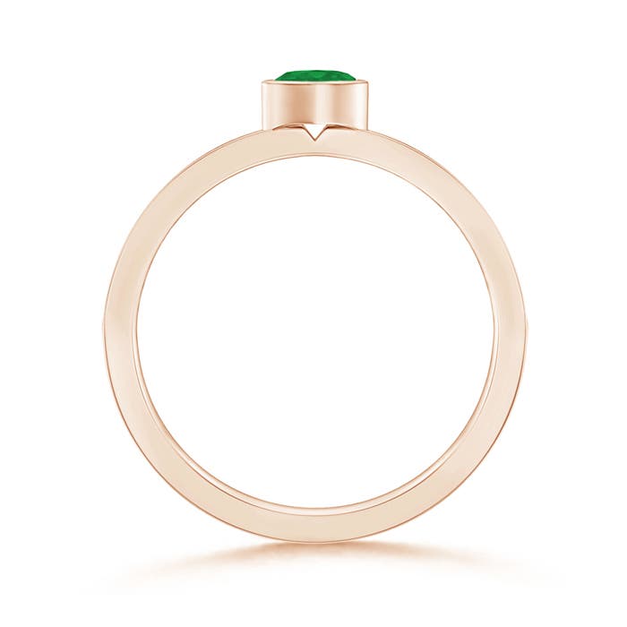 A - Emerald / 0.3 CT / 14 KT Rose Gold