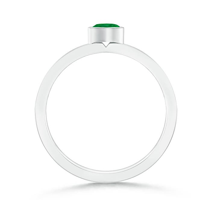 AA - Emerald / 0.3 CT / 14 KT White Gold