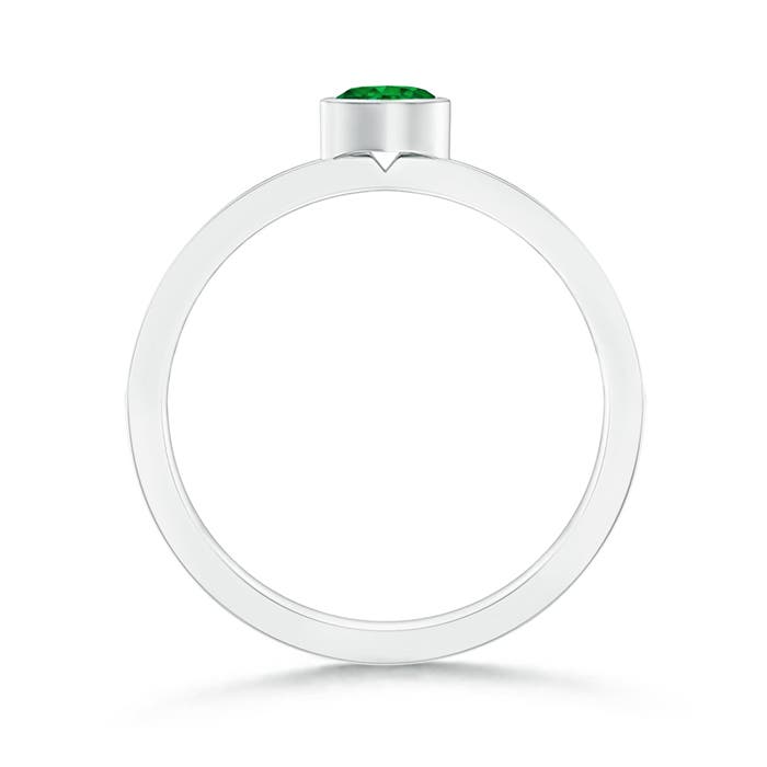 AAAA - Emerald / 0.3 CT / 14 KT White Gold