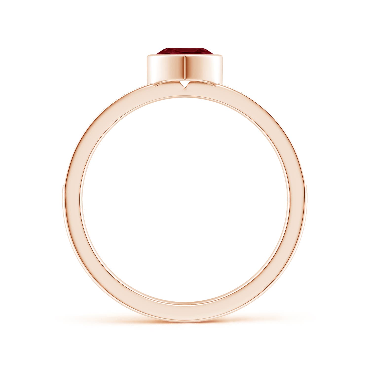 A - Garnet / 0.56 CT / 14 KT Rose Gold