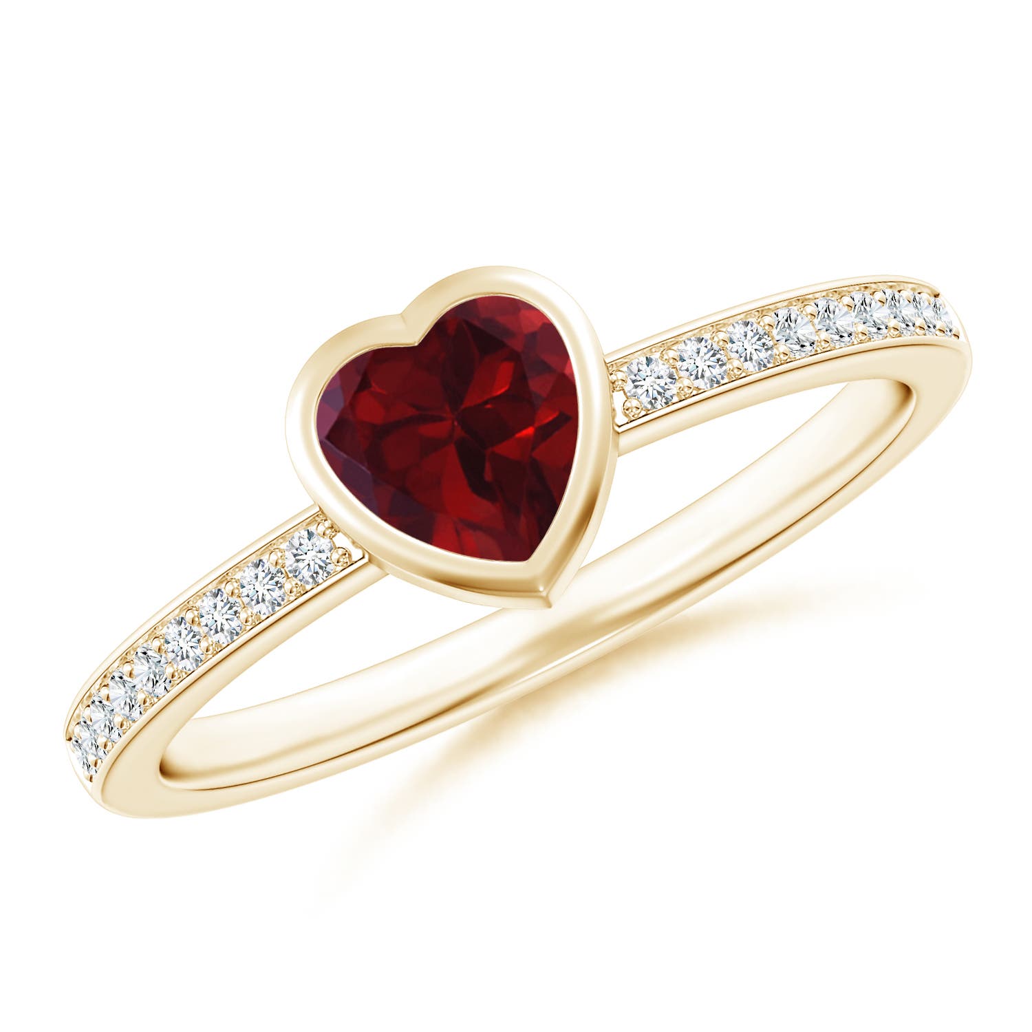 AA - Garnet / 0.56 CT / 14 KT Yellow Gold