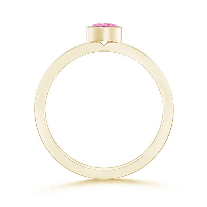 A - Pink Sapphire / 0.35 CT / 14 KT Yellow Gold