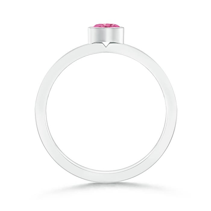 AAA - Pink Sapphire / 0.35 CT / 14 KT White Gold