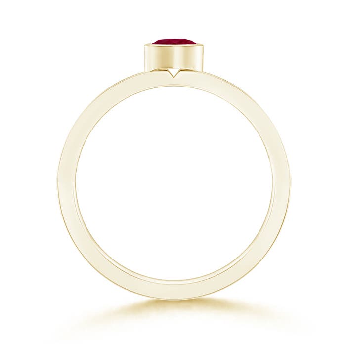 A - Ruby / 0.4 CT / 14 KT Yellow Gold