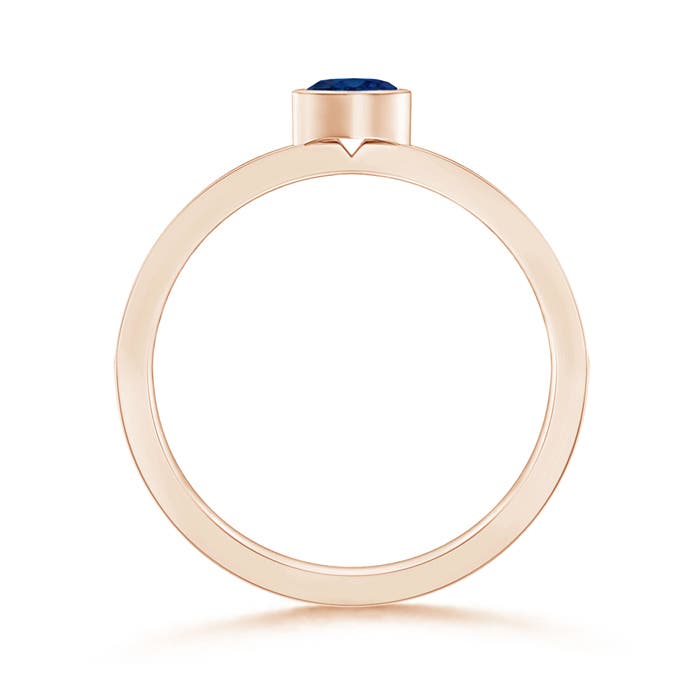 AA - Blue Sapphire / 0.4 CT / 14 KT Rose Gold