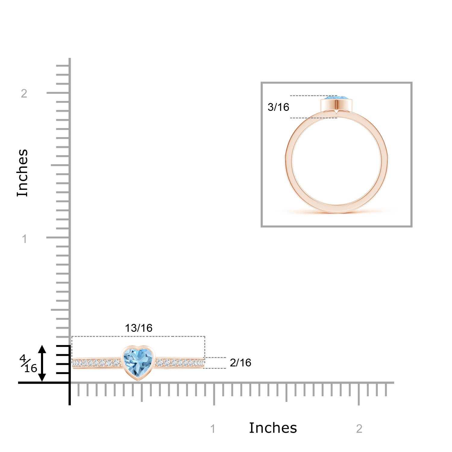 A - Swiss Blue Topaz / 0.71 CT / 14 KT Rose Gold