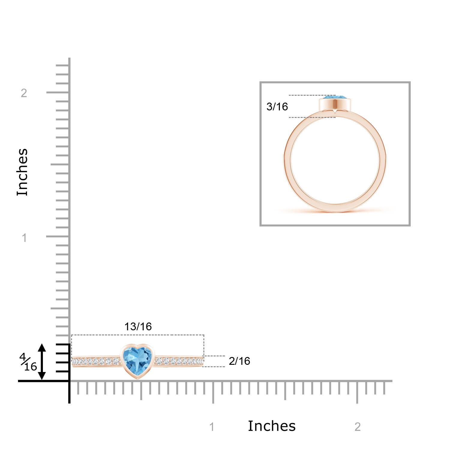 AA - Swiss Blue Topaz / 0.71 CT / 14 KT Rose Gold