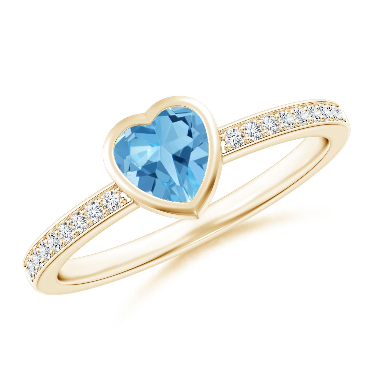 AA - Swiss Blue Topaz / 0.71 CT / 14 KT Yellow Gold