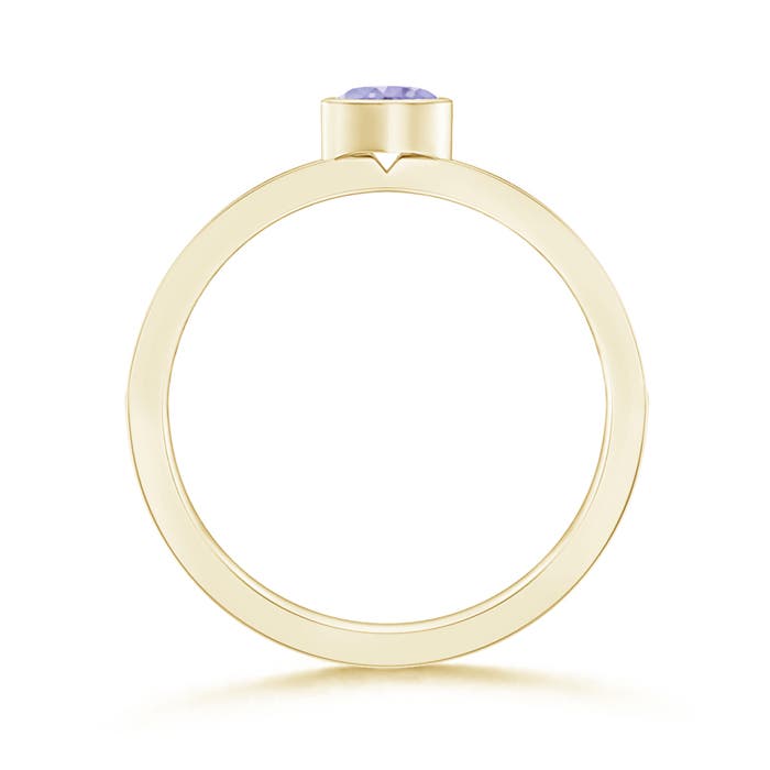 A - Tanzanite / 0.33 CT / 14 KT Yellow Gold