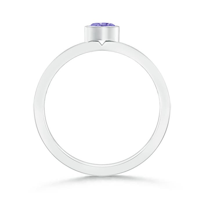 AA - Tanzanite / 0.33 CT / 14 KT White Gold