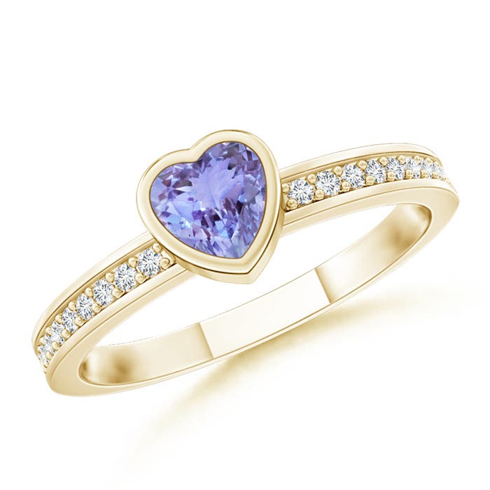 AA - Tanzanite / 0.33 CT / 14 KT Yellow Gold