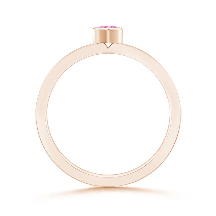 A - Pink Sapphire / 0.27 CT / 14 KT Rose Gold