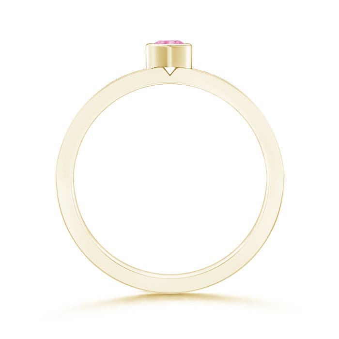 A - Pink Sapphire / 0.27 CT / 14 KT Yellow Gold