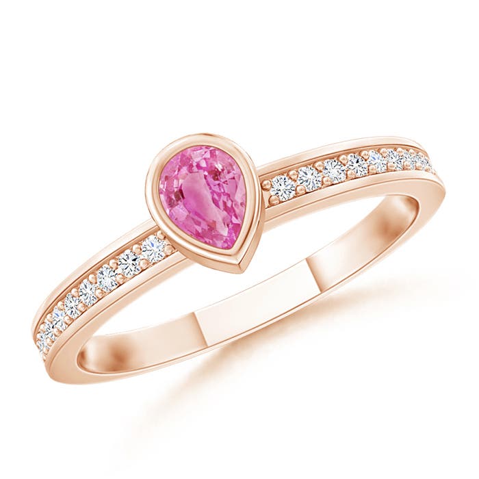 AA - Pink Sapphire / 0.27 CT / 14 KT Rose Gold