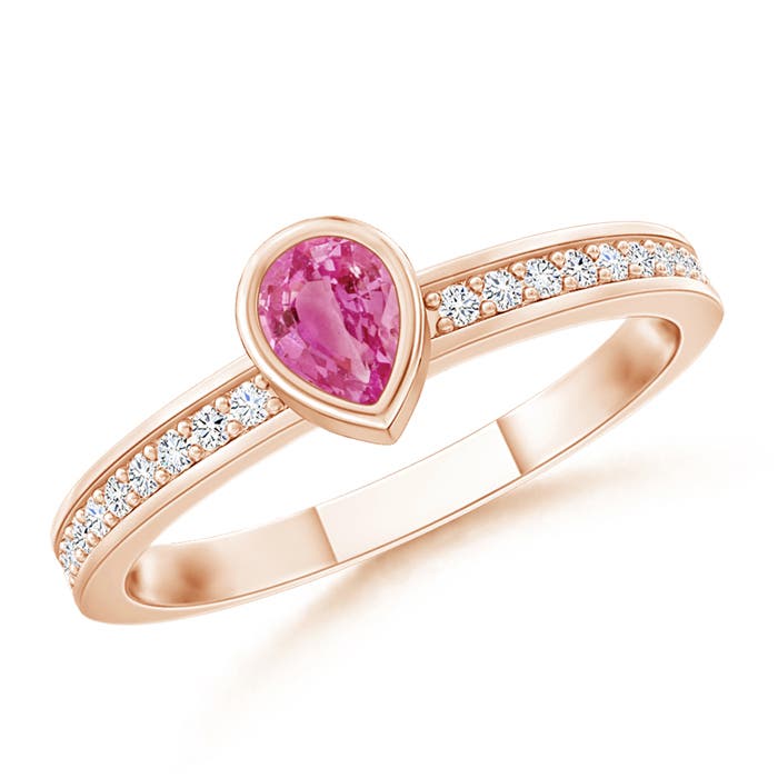 AAA - Pink Sapphire / 0.27 CT / 14 KT Rose Gold