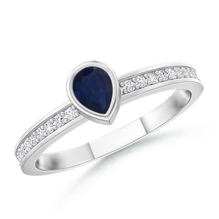 Pear A Blue Sapphire