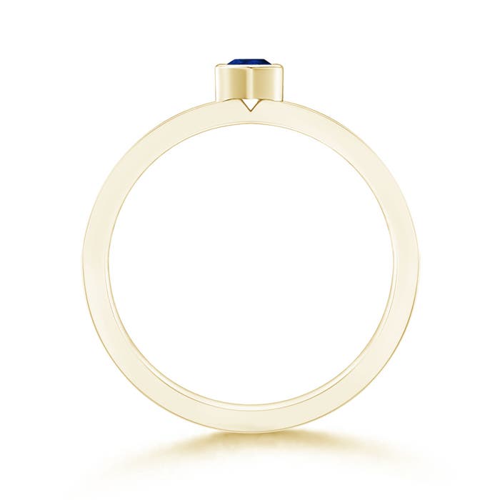 AA - Blue Sapphire / 0.27 CT / 14 KT Yellow Gold