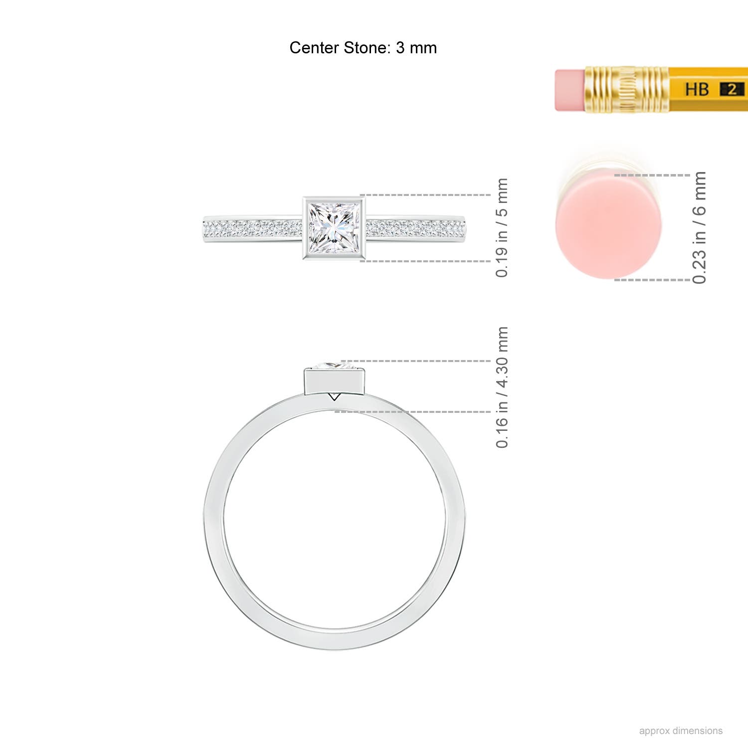 F-G, VS / 0.26 CT / 14 KT White Gold