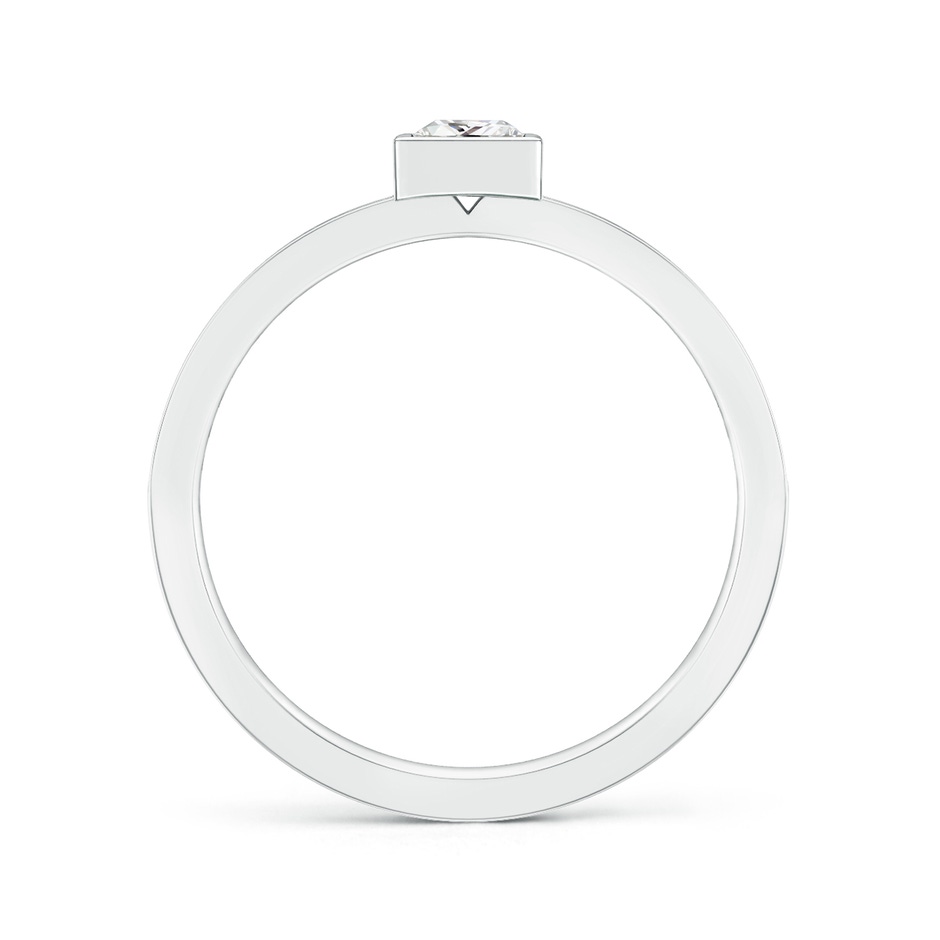 3mm IJI1I2 Bezel-Set Princess Diamond Stackable Promise Ring in White Gold side-1
