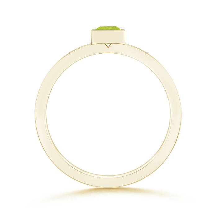 A - Peridot / 0.26 CT / 14 KT Yellow Gold