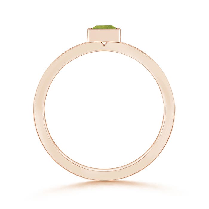 AA - Peridot / 0.26 CT / 14 KT Rose Gold