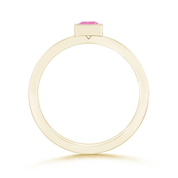 A - Pink Sapphire / 0.28 CT / 14 KT Yellow Gold