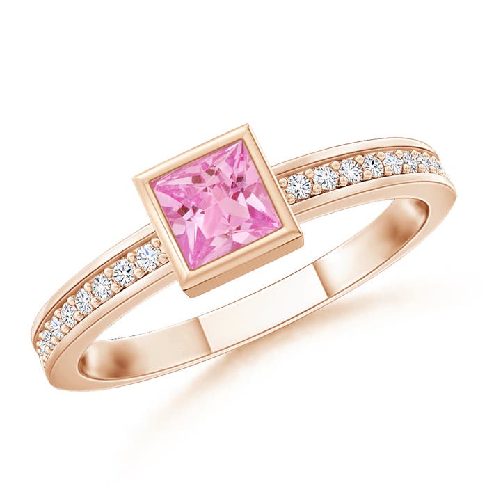 AA - Pink Sapphire / 0.28 CT / 14 KT Rose Gold