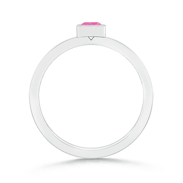 AA - Pink Sapphire / 0.28 CT / 14 KT White Gold