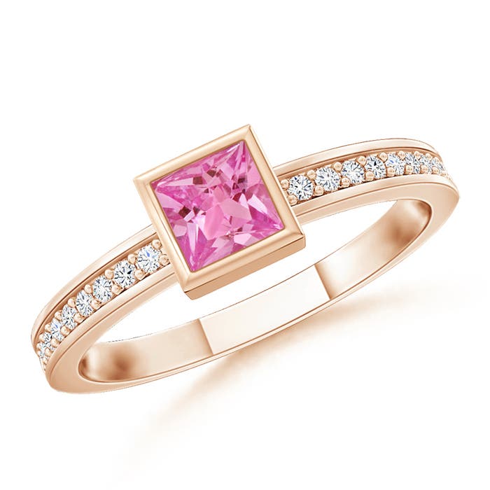 AAA - Pink Sapphire / 0.28 CT / 14 KT Rose Gold