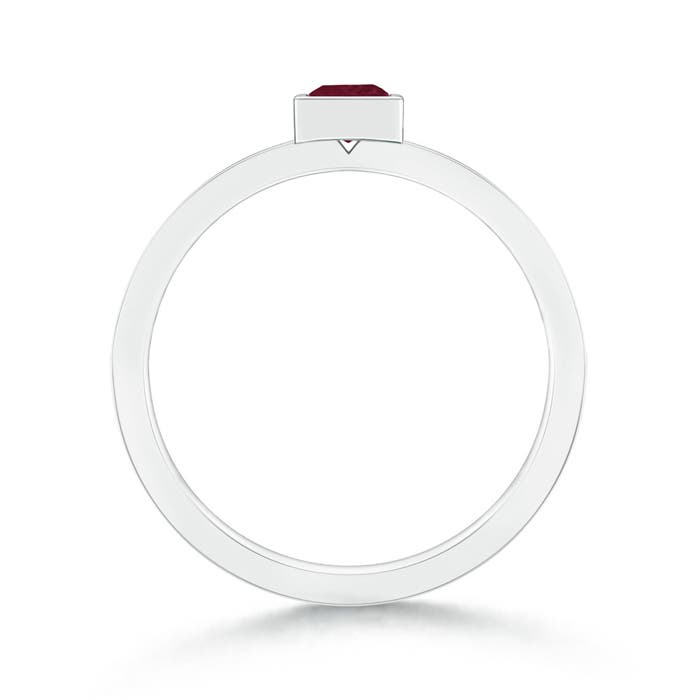 A - Ruby / 0.3 CT / 14 KT White Gold