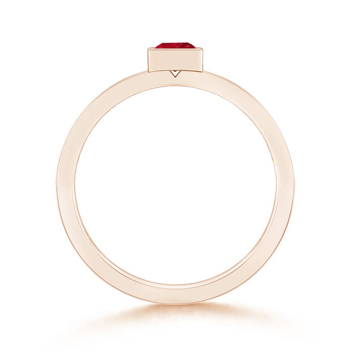 AAA - Ruby / 0.3 CT / 14 KT Rose Gold